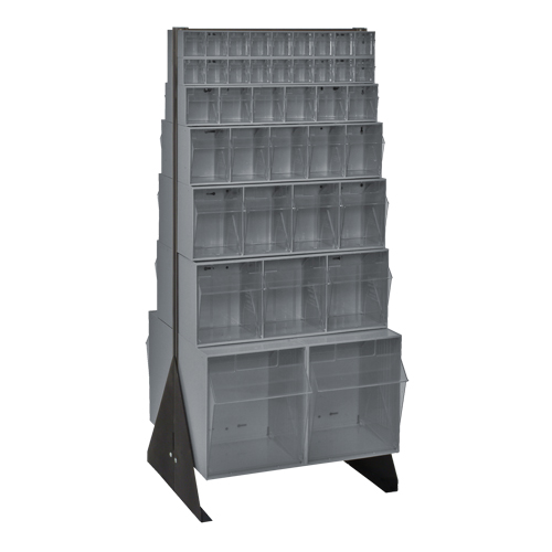 Support pour bacs basculants, 23-5/8" la x 16" p x 52" h, 76 tiroirs Groupe Belzile Dickner