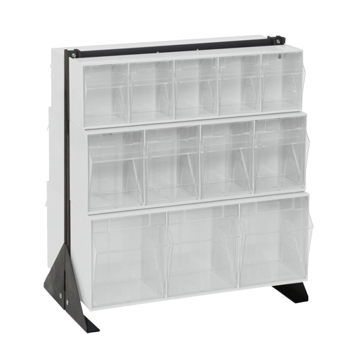 Support pour bacs basculants, 23-5/8" la x 16" p x 28" h, 24 tiroirs Groupe Belzile Dickner