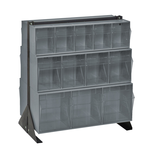 Tip-Out Bins Stand, 23-5/8" W x 16" D x 28" H, 24 Drawers Groupe Belzile Dickner