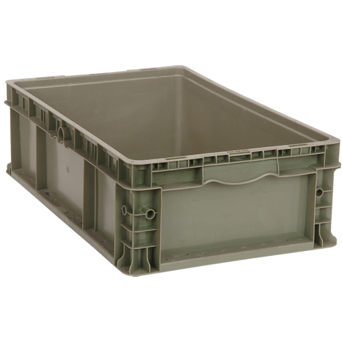 Contenant empilable, 15" la x 15" p x 9,5" h, Gris Groupe Belzile Dickner