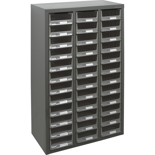 Casiers pour pi&egrave;ces KPC-100 , Acier galvanis&eacute;, 36 tiroirs, 23" x 11-2/5" x 36-9/10", Gris Groupe Belzile Dickner
