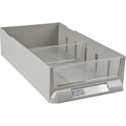 Replacement Drawer for KPC-100 Parts Cabinets, Plastic, 6-3/8" W x 11-3/10" D x 2-11/16" H, Grey Groupe Belzile Dickner