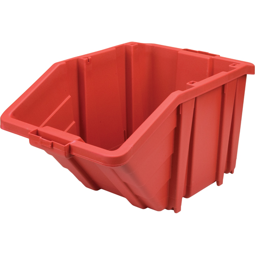 Bac g&eacute;ant en plastique, 15-1/2" la x 13" H x 25" p, Rouge, Capacit&eacute; 200 lb Groupe Belzile Dickner