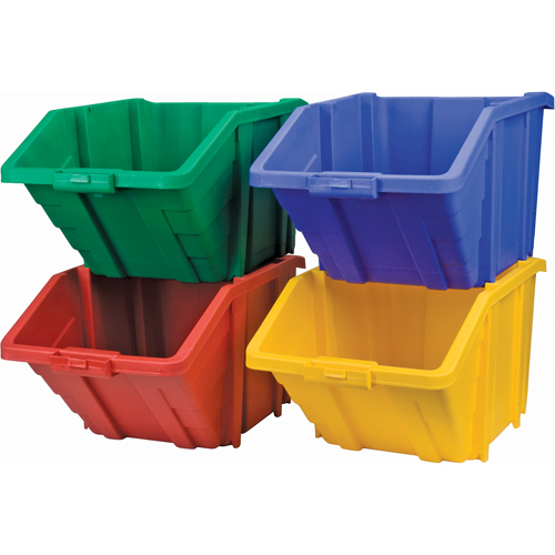 Jumbo Plastic Bin, 15-1/2" W x 13" H x 25" D, Yellow, 200 lbs. Capacity Groupe Belzile Dickner