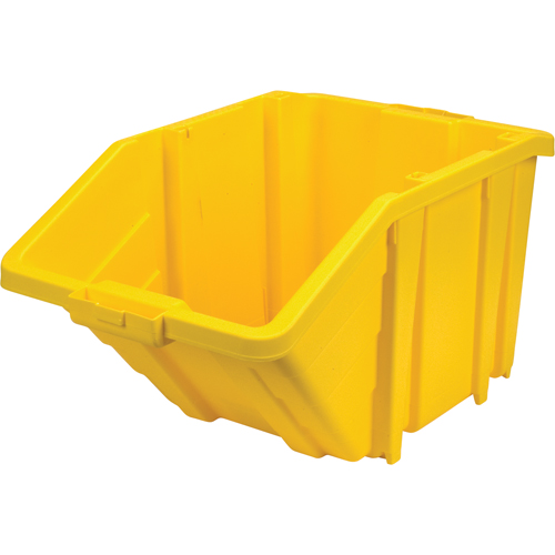 Jumbo Plastic Bin, 15-1/2" W x 13" H x 25" D, Yellow, 200 lbs. Capacity Groupe Belzile Dickner