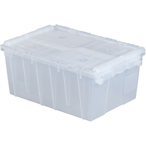 Flipak&reg; Polypropylene Plastic (PP) Distribution Containers, 21.8" x 15.2" x 9.3", Clear Groupe Belzile Dickner