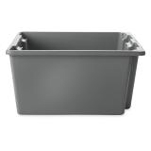 Caisse-palette empilable et emboîtable, 10" x 15,5" x 19,5", Gris Groupe Belzile Dickner