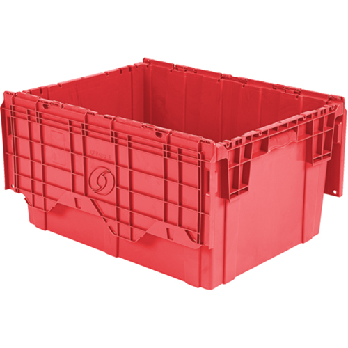 Flipak Polyethylene Plastic (PE) Distribution Containers, 27.9" x 20.9" x 15.2", Red Groupe Belzile Dickner