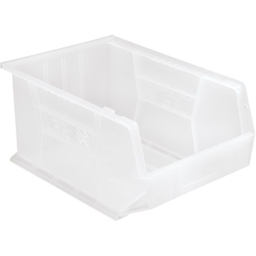 Bac transparent ultra empilable & suspendable, 11" la, 8" h x 16" p, Transparent Groupe Belzile Dickner