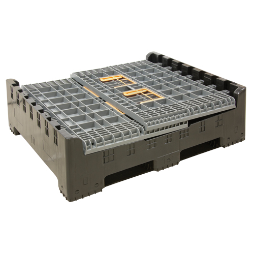 Contenant de vrac pliable, 47,2" lo x 39,4" la x 39,4" h, Gris Groupe Belzile Dickner