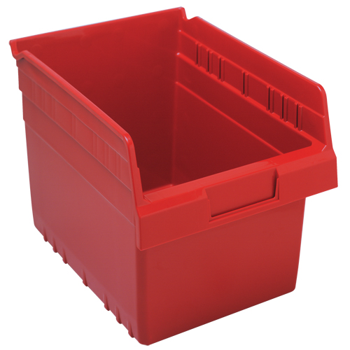 Bacs pour &eacute;tag&egrave;re Store-Max, 8-3/8" la x 8" H x 11-5/8" p, Rouge, Capacit&eacute; 44 lb Groupe Belzile Dickner