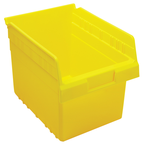 Store-Max Shelf Bins, 8-3/8" W x 8" H x 11-5/8" D, Yellow, 44 lbs. Capacity Groupe Belzile Dickner