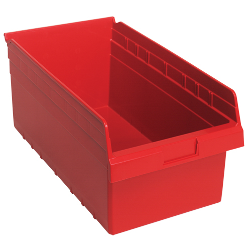 Bacs pour &eacute;tag&egrave;re Store-Max, 11-1/8" la x 8" H x 17-7/8" p, Rouge, Capacit&eacute; 56 lb Groupe Belzile Dickner