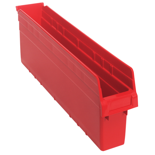 Bacs pour &eacute;tag&egrave;re Store-Max, 4-3/8" la x 8" H x 23-5/8" p, Rouge, Capacit&eacute; 68 lb Groupe Belzile Dickner