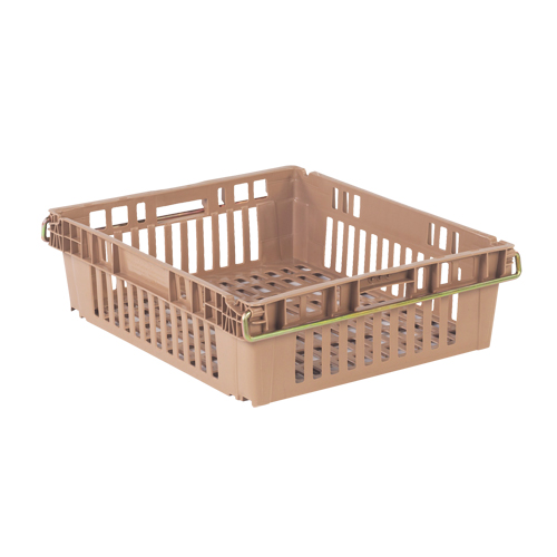 Contenant en plastique empilable Stack-N-Nest pour l'agriculture, 20,3" x 24" x 6,8", Beige Groupe Belzile Dickner