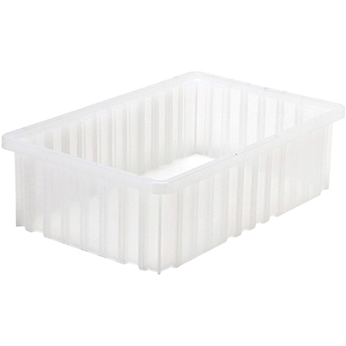 Contenant Divider Box, Plastique, 16,5" la x 10,875" p x 5" h, Gris Groupe Belzile Dickner