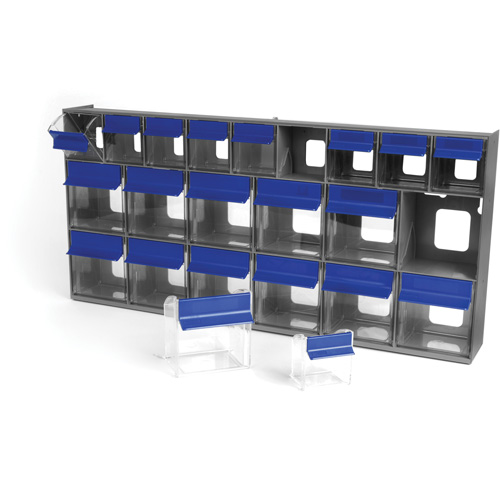 Tilt Bins Unit, 23-5/8" W x 3-5/8" D x 11-1/6" H, 21 Drawers Groupe Belzile Dickner