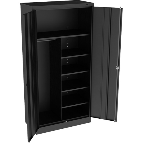 Combination Cabinet, 36" W x 18" D x 72" H, Black Groupe Belzile Dickner