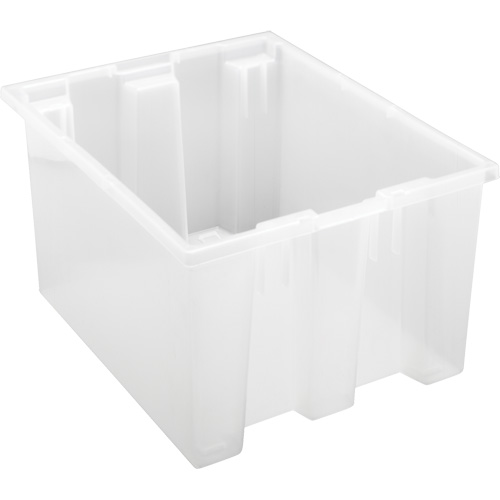 Contenant robuste Stack & Nest, 10" x 15,5" x 19,5", Transparent Groupe Belzile Dickner