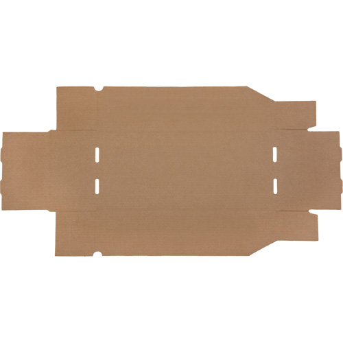 Boîtes profondes en carton ondul&eacute;, 7-3/4" la x 17-1/4" p x 4-1/2" h, Beige Groupe Belzile Dickner