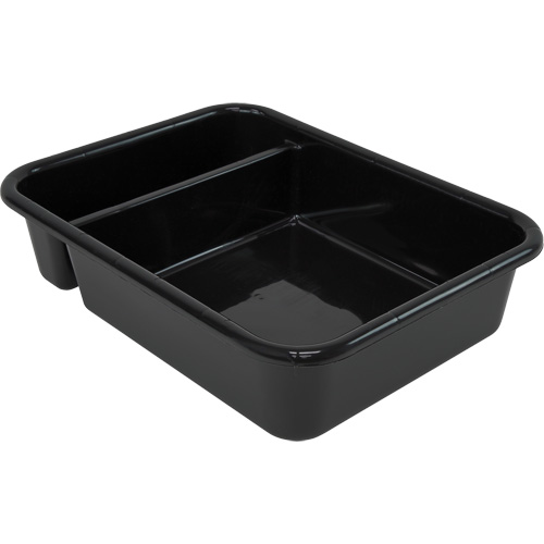 Bac d'entreposage tout usage &agrave; compartiment, 7" ha x 15" p x 20" lo, Plastique, Noir Groupe Belzile Dickner