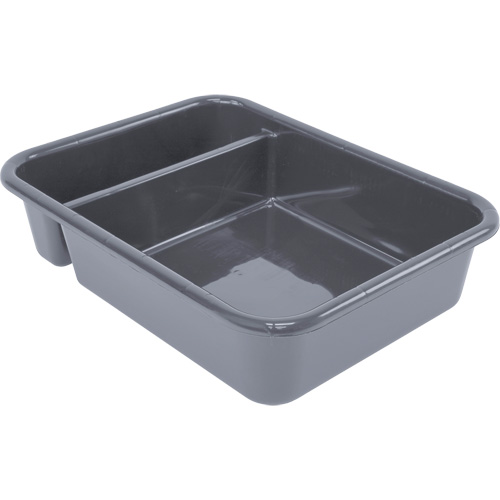 All-Purpose Compartmentalized Storage Tub, 5" H x 15" D x 20" L, Plastic, Grey Groupe Belzile Dickner
