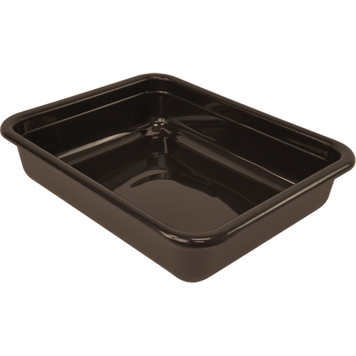 Bac d'entreposage tout usage &agrave; fond plat, 5" ha x 15" p x 20" lo, Plastique, Brun Groupe Belzile Dickner