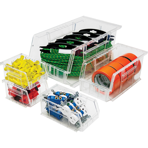 Crystal Clear Ultra Bins, 8-1/4" W x 7" H x 14-3/4" D, Clear Groupe Belzile Dickner