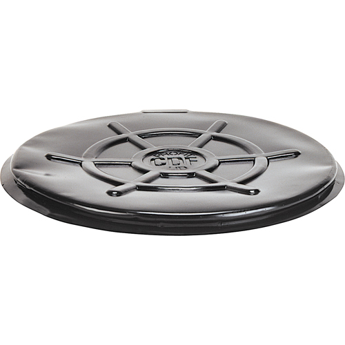 Couvercles protecteurs pour barils, Dessus ferm&eacute;, Convient aux 55 gal. US (45 gal. imp.), Noir Groupe Belzile Dickner