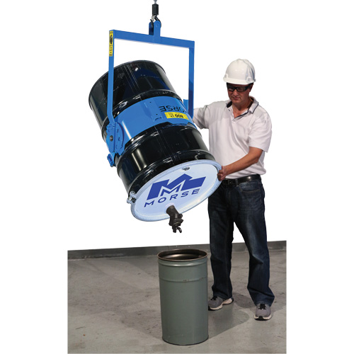Ensemble de l&egrave;ve-baril manuel inclinable, Baril de 55 gal. US (45 gal. imp.), Capacit&eacute; 800 lb/363 kg Groupe Belzile Dickner