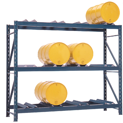Drum Storage Racks, 12 Drums, 112" W x 36" D x 96" H Groupe Belzile Dickner