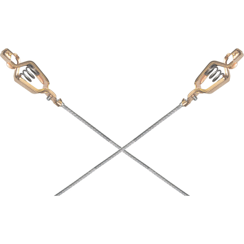 Light-Duty Bonding & Grounding Wire Assemblies - Two Alligator Clips Groupe Belzile Dickner