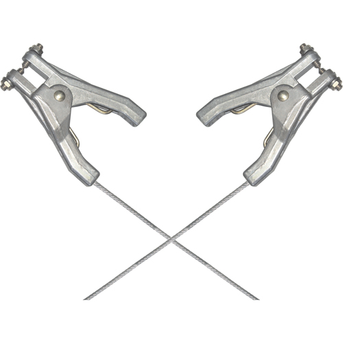 Assemblages robustes de c&acirc;bles de masse et de mise &agrave; la terre - Raccordement &agrave; deux pinces Groupe Belzile Dickner