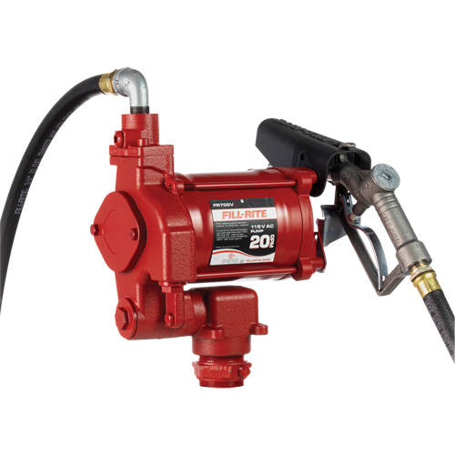 Pompes c. a. utilitaires &agrave; soupape rotative avec embout, 115 V, 20 gal./min Groupe Belzile Dickner