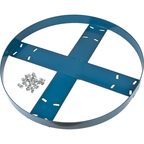 Cadre de socle roulant pour barils, Acier, Capacit&eacute;e 750 lb, Diam&egrave;tre 24" Groupe Belzile Dickner