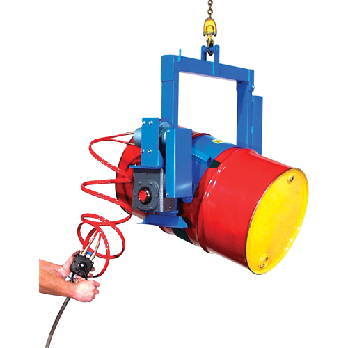BASCULE BARIL POUDRE MOTEUR AIR, Baril de 55 gal. US (45 gal. imp.), Capacit&eacute; 1500 lb/680 kg Groupe Belzile Dickner
