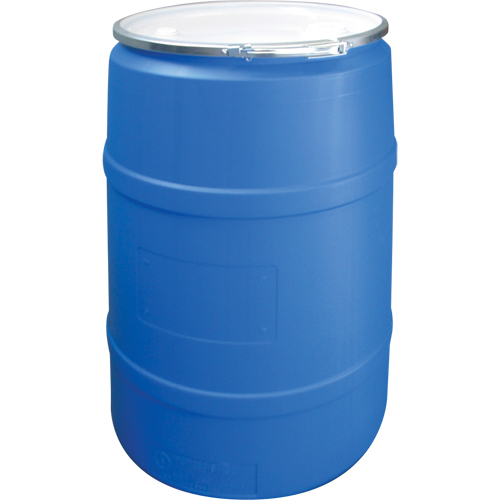 Polyethylene Drums, 55 US gal (45 imp. gal.), Open Top, Blue Groupe Belzile Dickner