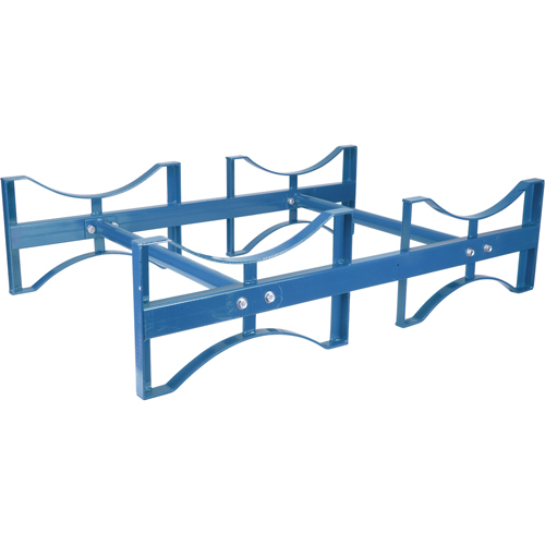 Drum Stacking Rack, 2 Drums, 1600 lbs. Capacity, 45-1/2" W x 30" D x 12-1/2" H Groupe Belzile Dickner