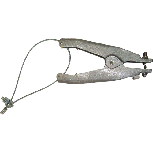 Prise de masse statique (s&eacute;rie GAT), Corps en Aluminium coul&eacute;, Pointe style cuvette en Laiton, 1 pointe style cuvette isol&eacute;e Configuration, 1-1/4" Ouverture max. Groupe Belzile Dickner