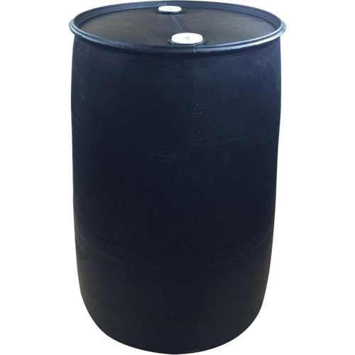 Polyethylene Drums, 55 US gal (45 imp. gal.), Closed Top, Black Groupe Belzile Dickner