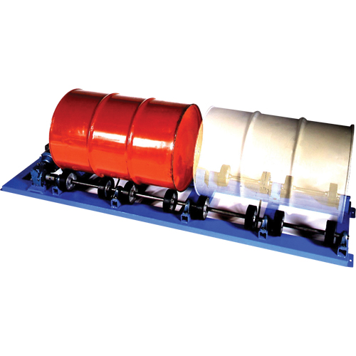 Double Stationary Drum Roller, 55 US gal. (45 Imperial Gal.) Capacity, Fixed Speed, 1 HP Groupe Belzile Dickner