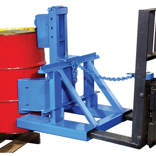 Manipulateur de barils MORSPEED 1500 pour chariot &eacute;l&eacute;vateur, Pour 55 gal. US (45 gal. imp.) Groupe Belzile Dickner