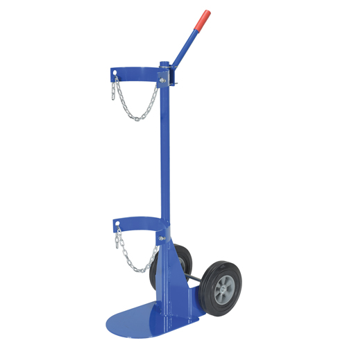 Chariot pour bouteille de gaz, Roues Caoutchouc, Base de 12" la x 15-1/2" lo, 500 lb Groupe Belzile Dickner
