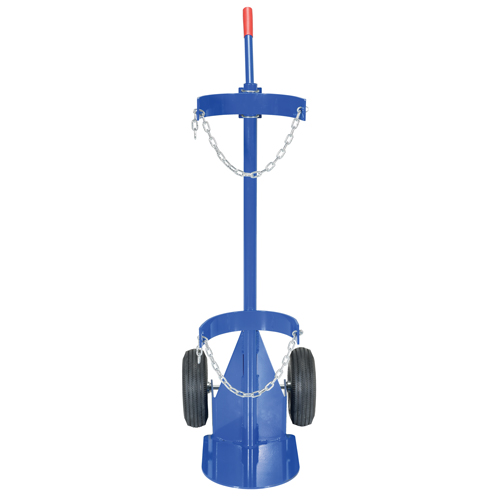 Chariot pour bouteille de gaz, Roues Pneumatique, Base de 12" la x 15-1/2" lo, 500 lb Groupe Belzile Dickner
