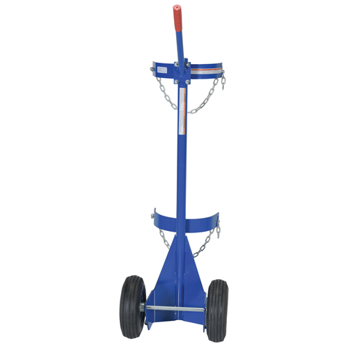 Chariot pour bouteille de gaz, Roues Pneumatique, Base de 12" la x 15-1/2" lo, 500 lb Groupe Belzile Dickner