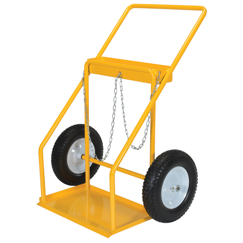 Chariot pour bouteille de gaz, Roues Caoutchouc, Base de 22" la x 14-1/8" lo, 250 lb Groupe Belzile Dickner