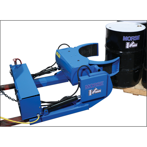 Grip+Go Power-Grip Fork Mount Drum Handler, 15 - 55 US Gal. (12.5 - 45 Imperial Gal.) Drum Size, 1500 lbs./680 kg Cap. Groupe Belzile Dickner
