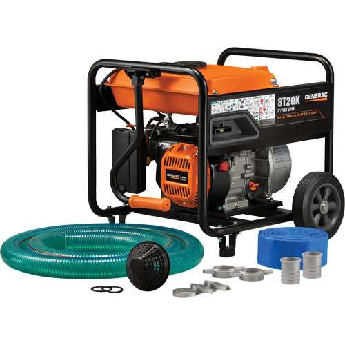 Trousse de pompe &agrave; eau &agrave; semi-r&eacute;sidus, 158 gal./min, 208 cc, 4 cycles OHV Groupe Belzile Dickner