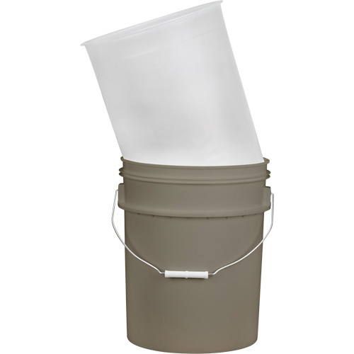 Plastic Pail Liner, 11-1/4" Dia. x 14" H, 5 US gal (4.16 imp. Gal.) Capacity Groupe Belzile Dickner
