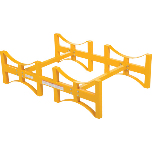 Steel Stackable Drum Rack, 2 Drums, 1600 lbs. Capacity, 45-1/2" W x 29-7/8" D x 12-3/4" H Groupe Belzile Dickner